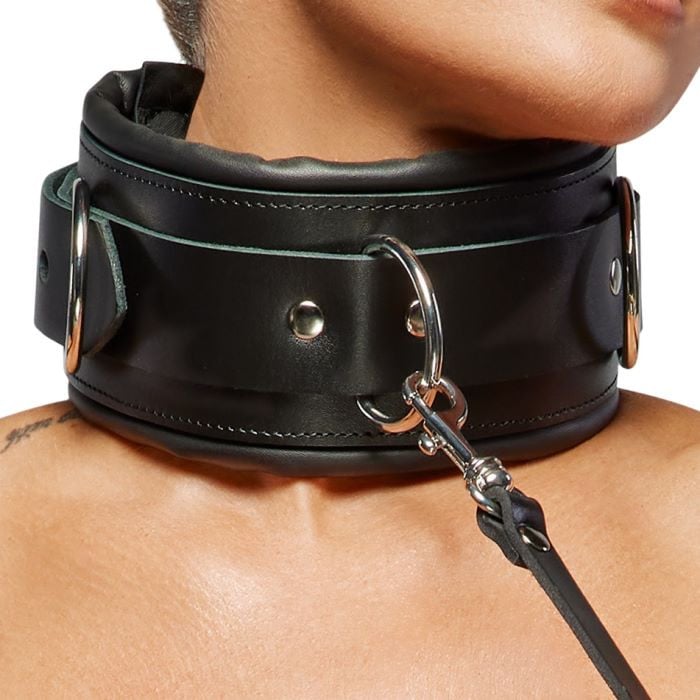 Шкіряний нашийник із повідцем Zado Fetish Line Collar and Leash - Зображення 2