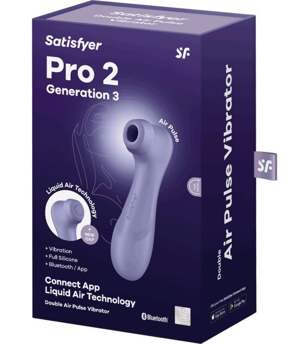 Вакуумный вибратор Satisfyer Pro 2 Connect App Violet (Generation 3) - Изображение 5