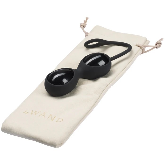 Вагінальні кульки кварцові Le Wand Crystal Yoni Eggs (Black Obsidian) - Зображення 8