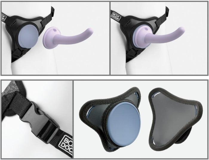 Жіночий страпон Pipedream Dillio Platinum Body Dock Pegging Kit - Зображення 4