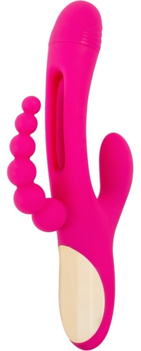 Потрійний вібратор з рухомим язичком Triple Vibe With Flicking Tongue - Зображення 6