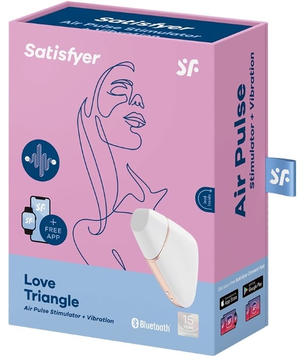Вакуумний вібратор Satisfyer Love Triangle (White) - Зображення 7