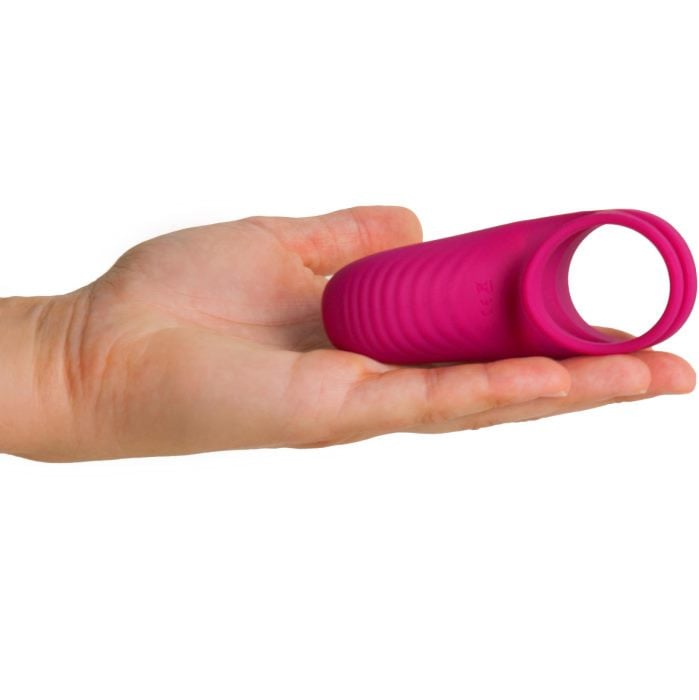 Ерекційне кільце з вібрацією S Pleasures Snugler (Pink) - Зображення 4
