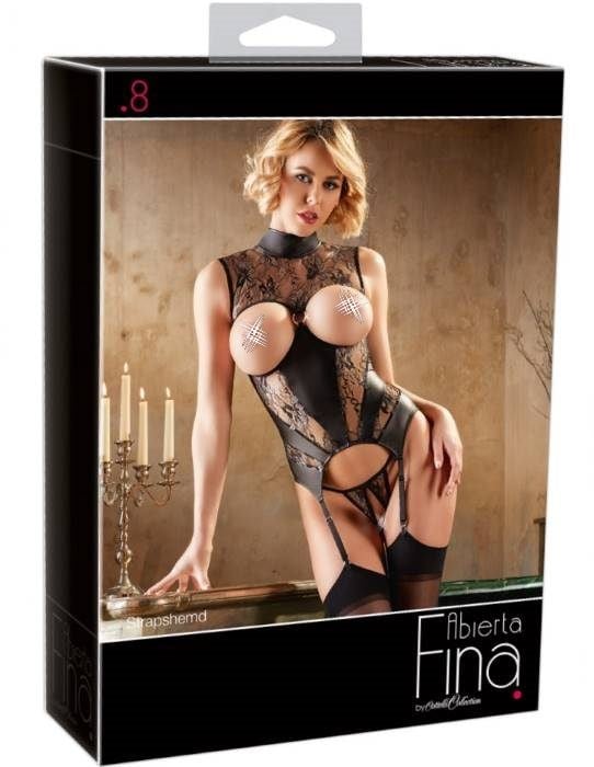 Корсет і трусики Abierta Fina Lace Basque and String від Orion - Зображення 8