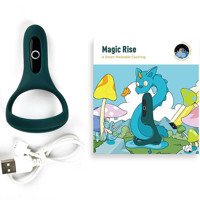 Эрекционное кольцо с вибро Magic Motion Rise (Green) - Изображение 7