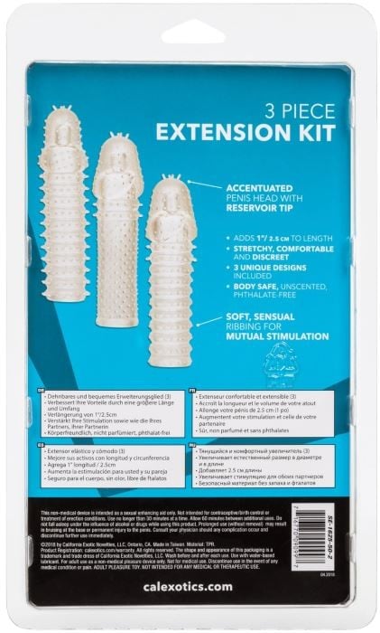 Набір насадок на пеніс Extension Kit від CalExotics - Зображення 7