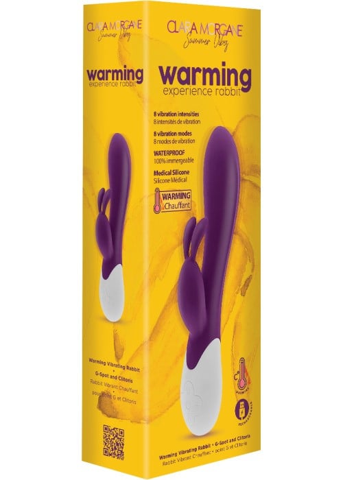 Вибратор кролик с нагревом Clara Morgane Warming Experience Rabbit (Purple) - Изображение 3