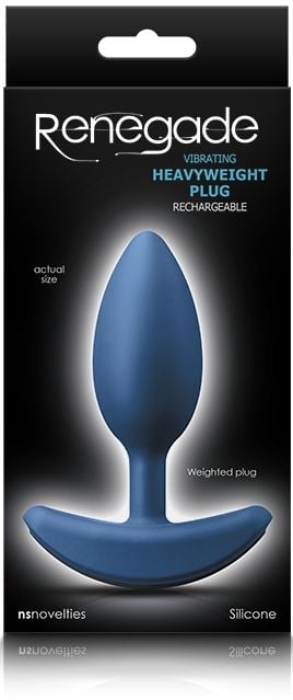 Утяжеленная анальная пробка с вибро Renegade Heavyweight Plug Medium от NS Novelties - Изображение 2