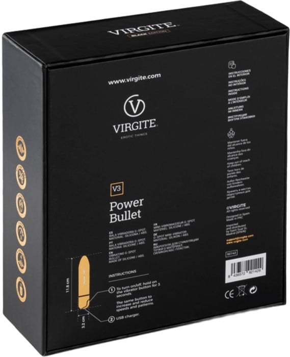 Вібропуля Virgite V3 (Black Edition) - Зображення 4