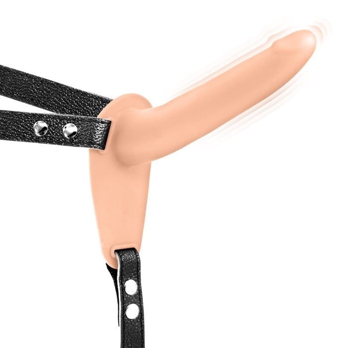Страпон с вібро Fetish Tentation Vibrating Strap-On (Flesh)