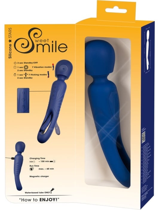 Вибромассажер 2 в 1 Wand with Flicking Tongue от Orion - Изображение 14