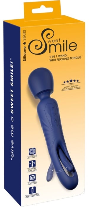 Вибромассажер 2 в 1 Wand with Flicking Tongue от Orion - Изображение 13