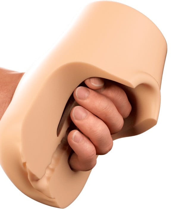 Мастурбатор кібершкіра Pussy Pounder Squeeze Stroker (Light) від Pipedream - Зображення 3