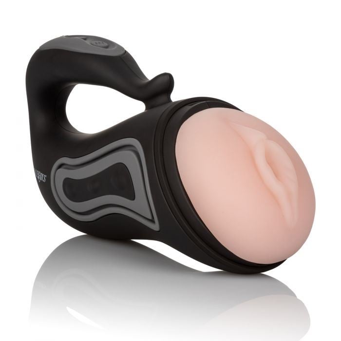 Мастурбатор с вибро Optimum Power Grip-N-Stroke от CalExotics - Изображение 2