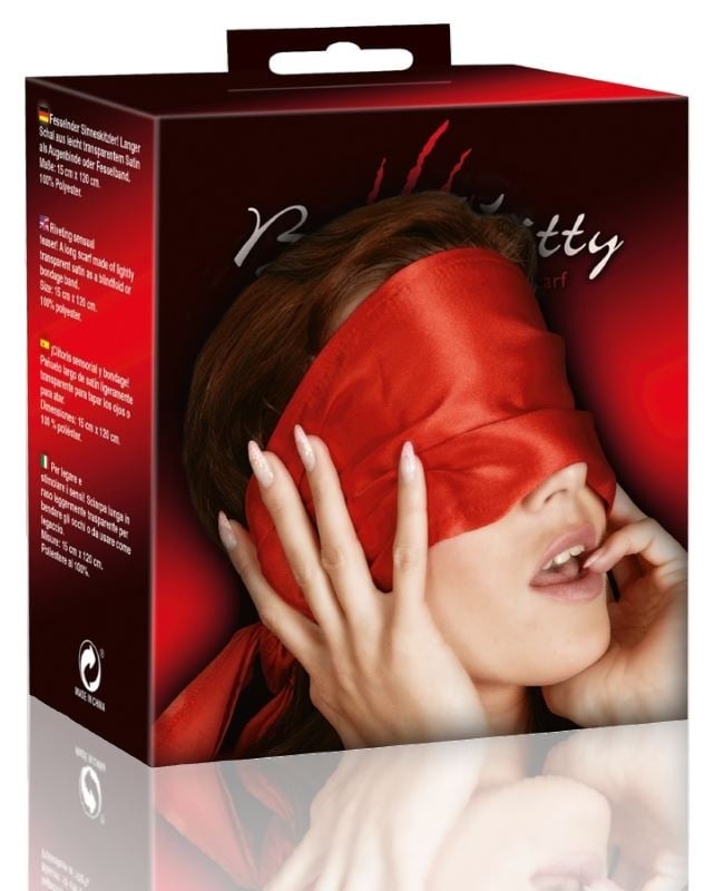 Пов'язка на очі Bad Kitty Red Bondage Scarf від Orion - Зображення 2