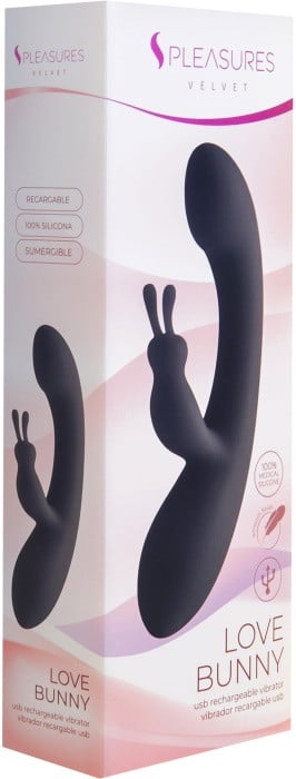 Вибратор кролик S Pleasures Love Bunny (Black) - Изображение 3
