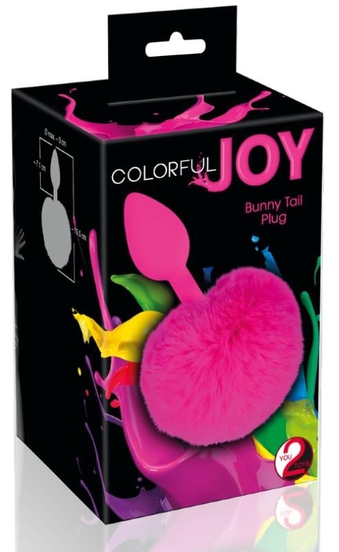 Анальна пробка з хвостом Colorful Joy Bunny Tail Plug від Orion - Зображення 3