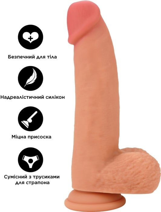 Фаллоимитатор Inferno Life-like Liquid Silicone, 18 см - Изображение 8