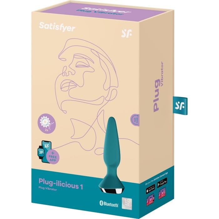 Анальная пробка с вибро Satisfyer Plug-ilicious 1 (Dark Green) - Изображение 6