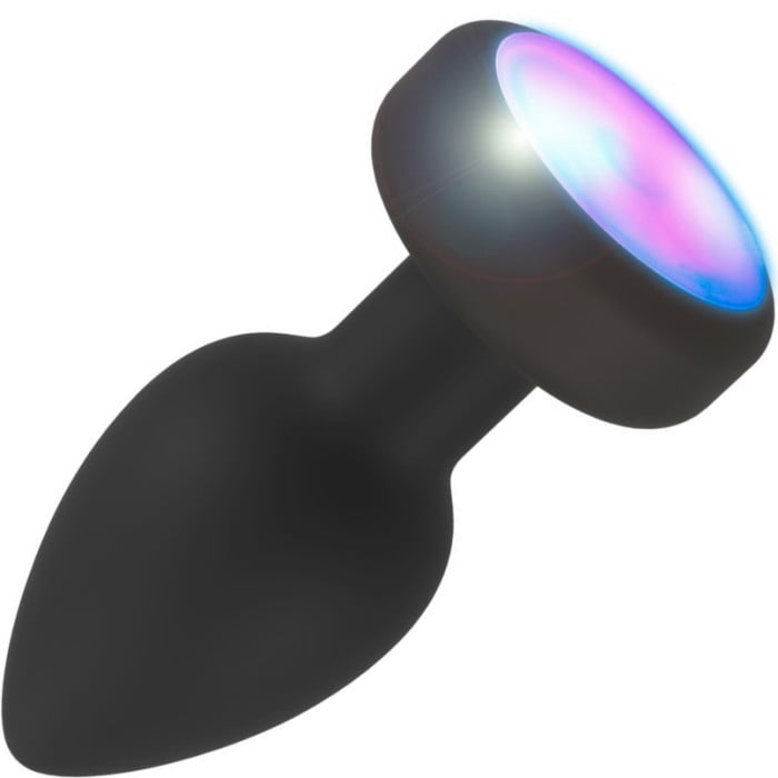 Анальная пробка с вибро и LED-подсветкой Anos Flashing Butt Plug - Изображение 2