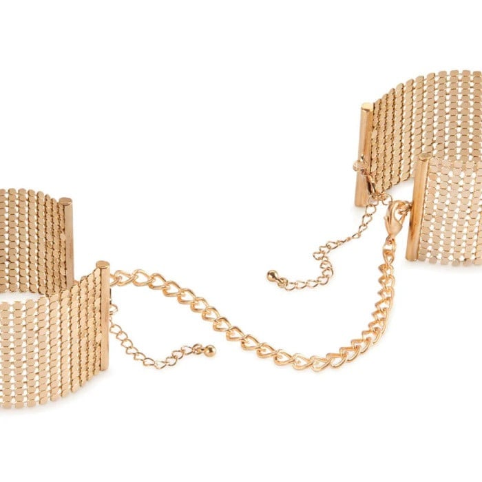 Наручники Bijoux Indiscrets Metallic Mesh Handcuffs (Gold) - Изображение 2