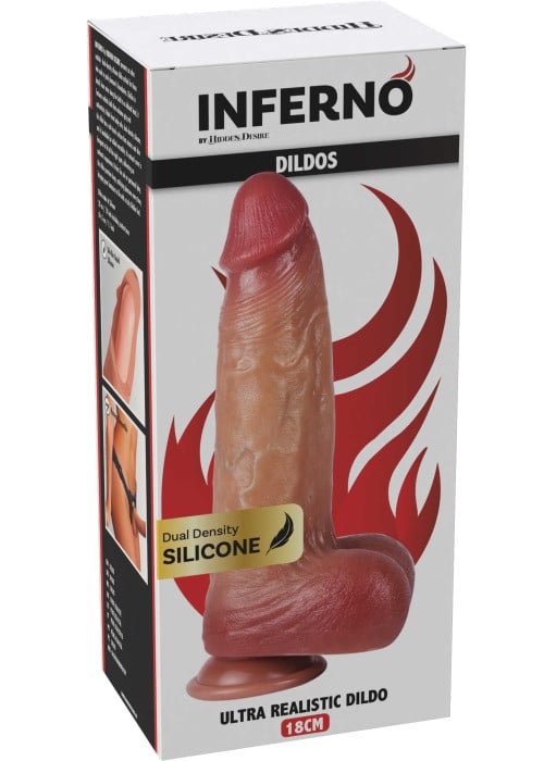 Фаллоимитатор Inferno Ultra Realistic Dual Density Silicone, 18 см - Изображение 7