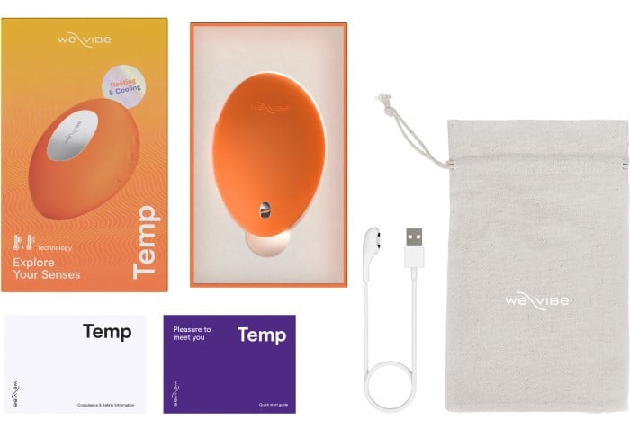 Вибратор для игр с температурой We-Vibe Temp (Tangerine) - Изображение 21