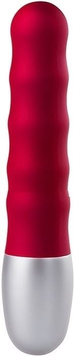 Мини вибратор Discretion Vibe Ribbed Red от Seven Creations