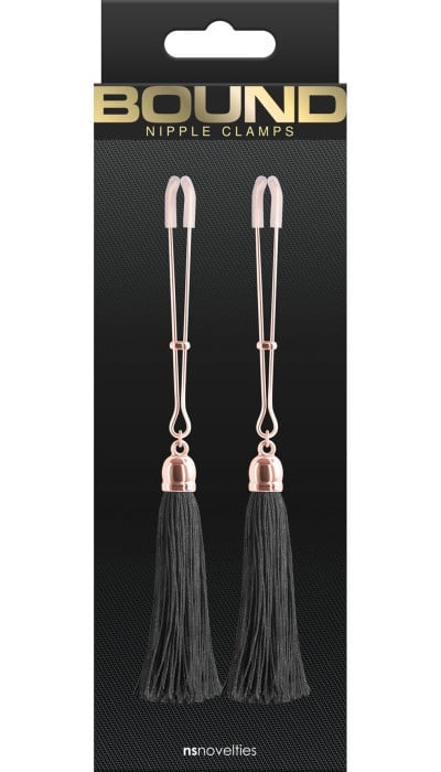 Затискачі для сосків NS Novelties Bound Nipple Clamps T1 (Black) - Зображення 3