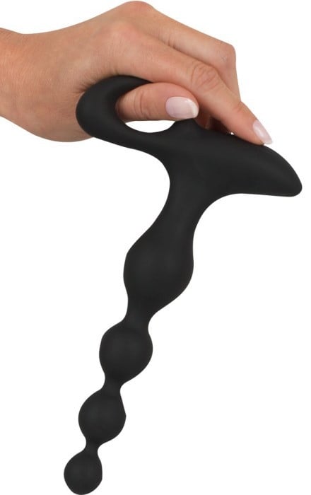 Анальний ланцюжок з вібрацією Black Velvets Rechargeable Anal Beads від Orion - Зображення 7