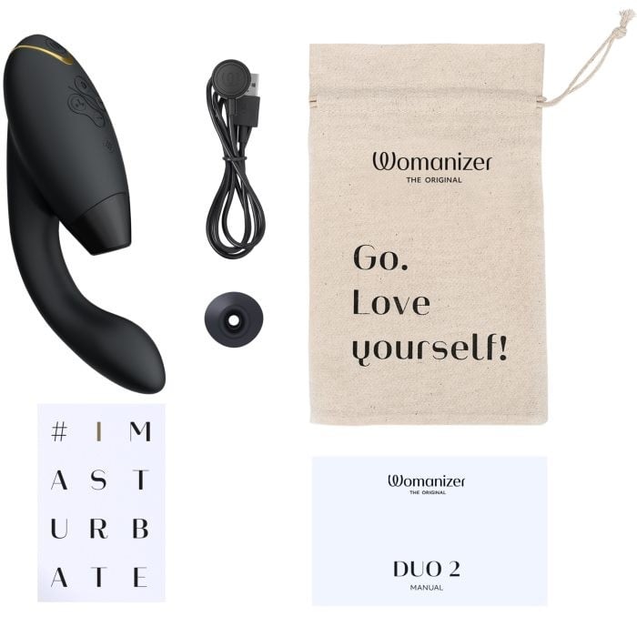Вакуумный вибратор Womanizer Duo 2 (Black) - Изображение 12