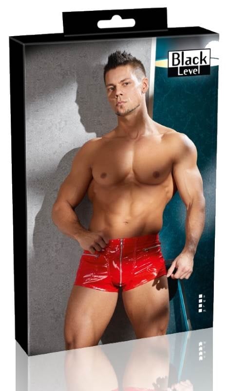 Чоловічі лакові труси Black Level Pants Red від Orion - Зображення 5