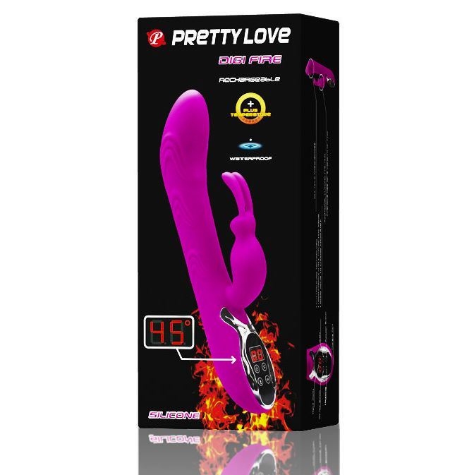 Вибратор с функцией нагрева Pretty Love Digi Fire - Изображение 3