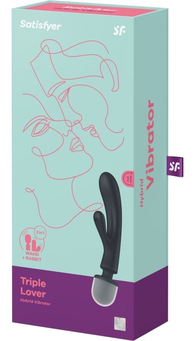 Вібратор Satisfyer Triple Lover (Grey) - Зображення 7