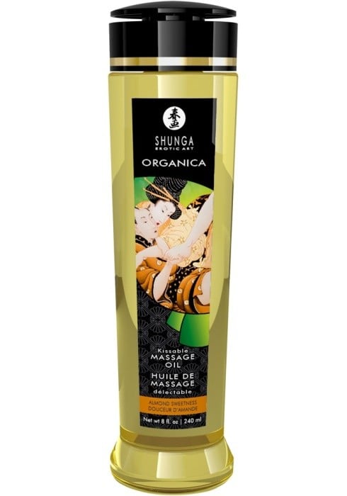 Органічне масажне масло мигдаль Shunga Organica Almond Sweetness, 240 мл - Зображення 2