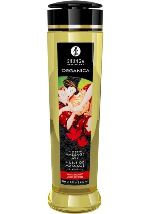 Органическое массажное масло кленовый сироп Shunga Organica Maple Delight, 240 мл - Изображение 2
