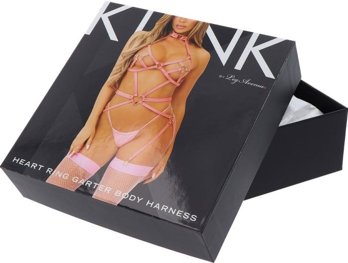 Портупея Leg Avenue Kink Vegan Leather Body Harness (Pink) - Изображение 7