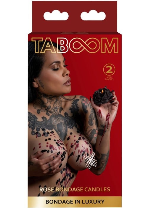 Набор низкотемпературных свечей в форме роз Taboom Rose Bondage Candles, 2 шт - Изображение 5