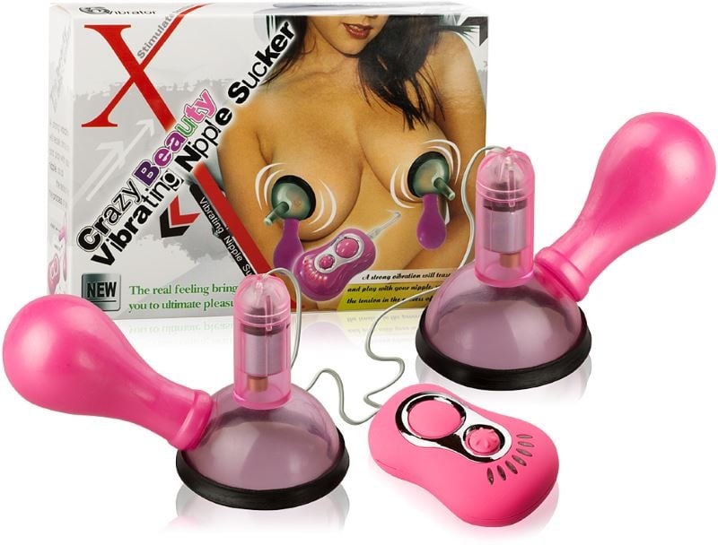 Вакуумна помпа для сосків з вібрацією Crazy Beauty Nipple Sucker від Baile