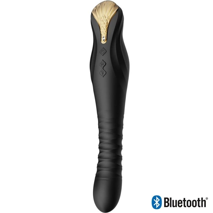 Вибратор с поступательными движениями Zalo King Thruster (Black)