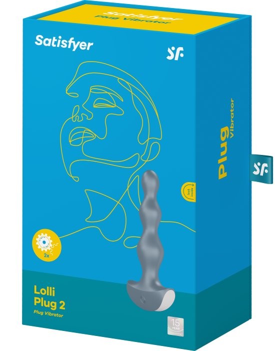 Анальная пробка с вибро Satisfyer Lolli Plug 2 (Grey) - Изображение 6