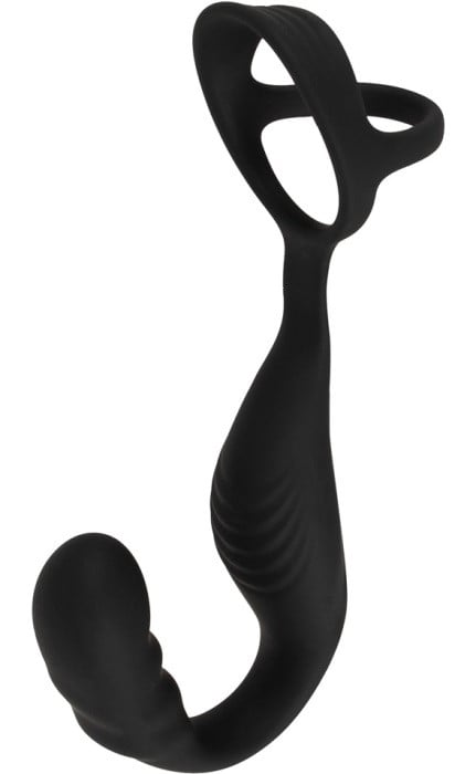 Ерекційне кільце з анальною стимуляцією і вібрацією Cock Ring with RC Prostate Plug від Orion - Зображення 4