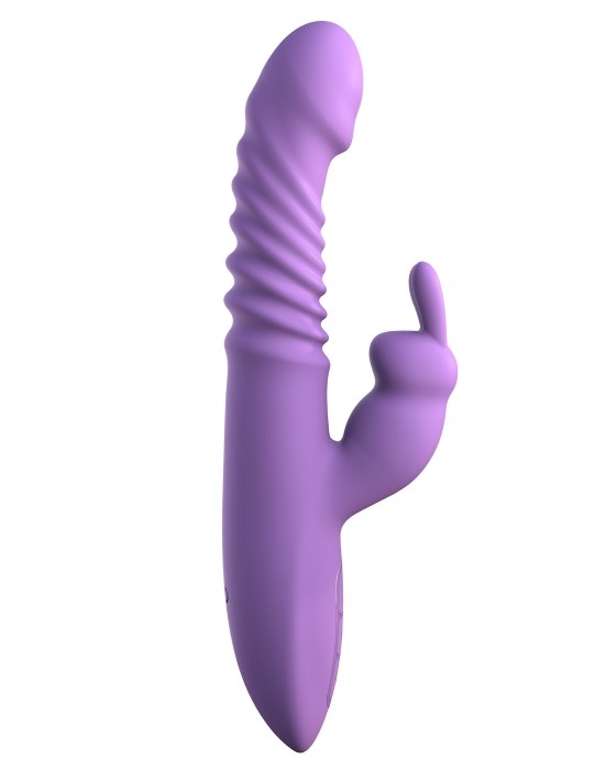 Вібратор з обертанням і нагріванням Fantasy For Her - Her Thrusting Silicone Rabbit від Pipedream - Зображення 4