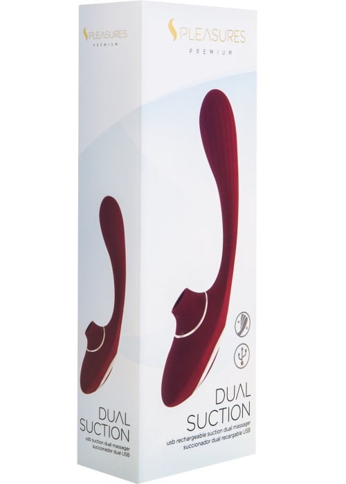 Вакуумный вибратор S Pleasures Dual Suction (Wine) - Изображение 4