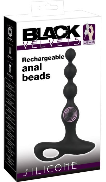 Анальний ланцюжок з вібрацією Black Velvets Rechargeable Anal Beads від Orion - Зображення 11