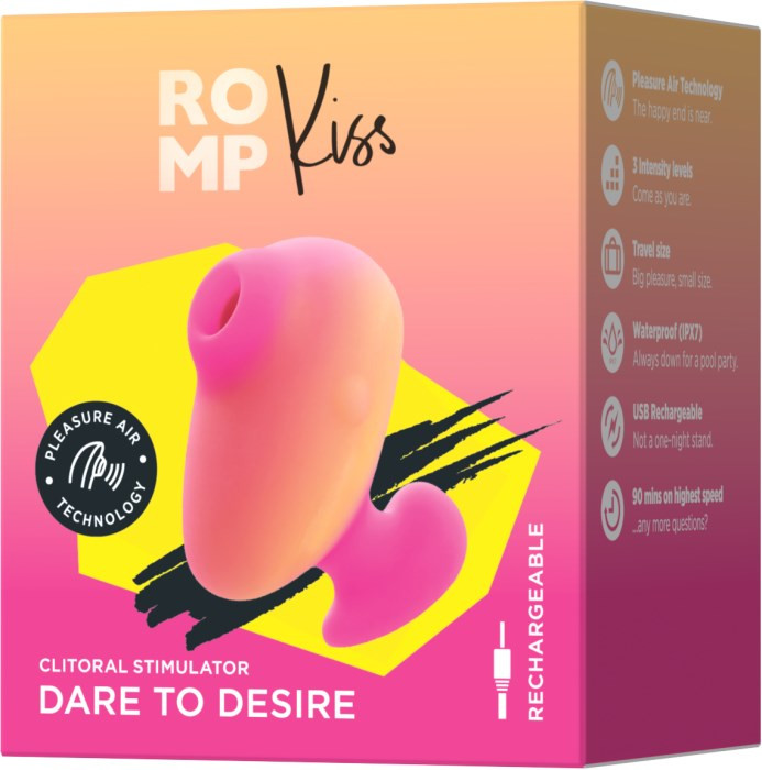 Вакуумний стимулятор міні Romp Kiss - Зображення 11