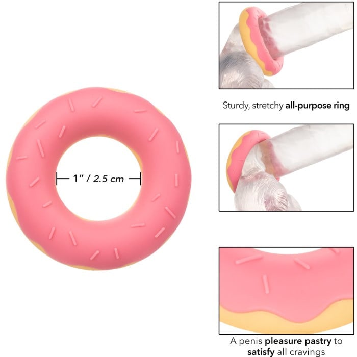 Эрекционное кольцо CalExotics Silicone Donut Cock Ring - Изображение 7