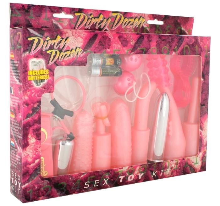 Набор игрушек Dirty Dozen Sex Toy Kit (Pink) от Seven Creations - Изображение 2