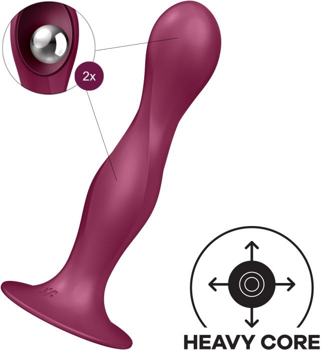 Фалоімітатор Satisfyer Double Ball-R (Red) - Зображення 3