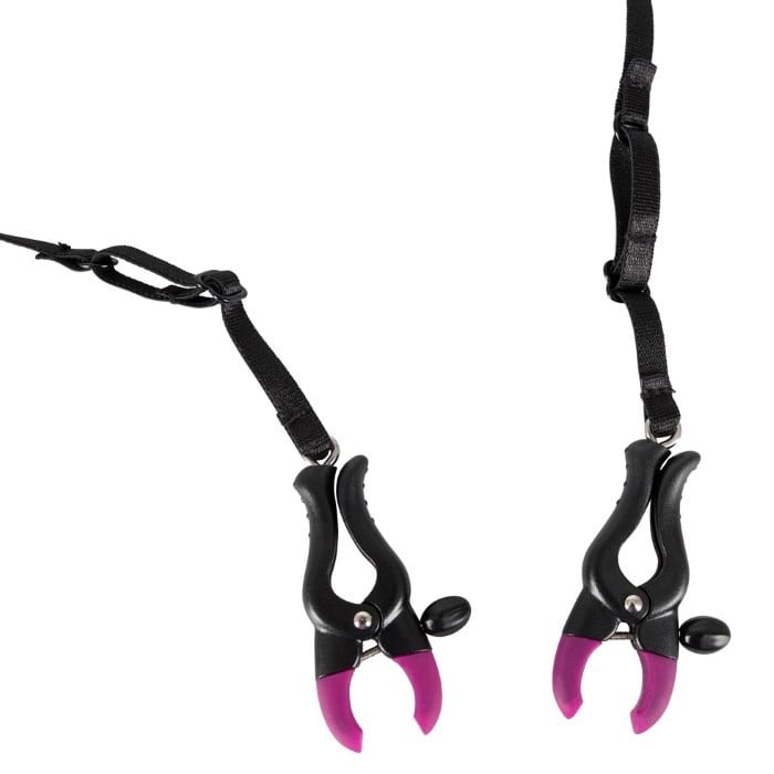 Трусики із затискачами для статевих губ і клітора Bad Kitty Spreader String від Orion - Зображення 5